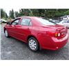 Image 4 : D6 --  2009 TOYOTA COROLLA  , Red , 304009  KM's