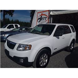 A1 --  2008 MAZDA TRIBUTE I , White , 263705  KM's "NO RESERVE"