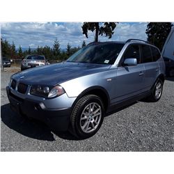 H6 --  2006 BMW X3 , Blue , 182431  KM's