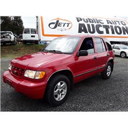 K2 --  2001 KIA SPORTAGE , Red , 155222  KM's