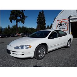 A8 --  2001 CHRYSLER INTREPID , White , UNKNOWN  KM's "NO RESERVE"