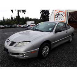 N2 --  2005 PONTIAC SUNFIRE , Silver , 106492  KM's