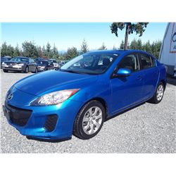 H5 --  2012 MAZDA 3 I , Blue , 216222  KM's