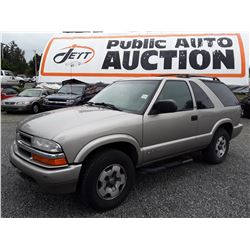 G2 --  2003 CHEVROLET BLAZER , Brown , 253207  KM's