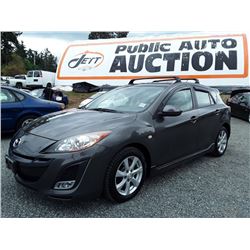 H4 -- 2010 MAZDA 3 S, HATCH, GREY, 168182 KM'S