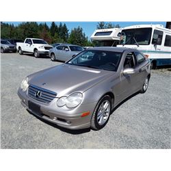O3 -- 2003 MERCEDES C230 COUPE, BROWN, 154,446 KMS