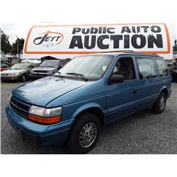 N6 --  1994 DODGE CARAVAN SE, , Blue , 155744  KM's