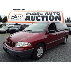 M5 --  2002 FORD WINDSTAR , Red , 114553  KM's