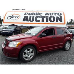 I1 --  2008 DODGE CALIBER SXT , Red , 213694  KM's