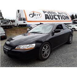 D1 --  1999 HONDA ACCORD EX , Black ,  254,528 KM's