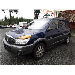 O6 --  2003 BUICK RENDEZVOUS CX , Blue , 147796  KM's