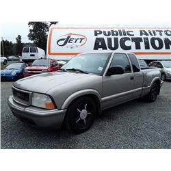 A12A --  1999 GMC SONOMA ,  , 265372  KM's "NO RESERVE"