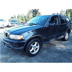 A12B --  2001 BMW X5 , Black , 237676  KM's "NO RESERVE"