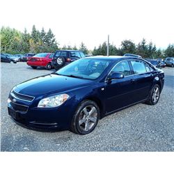 C3 -- 2008 CHEVROLET MALIBU LT SEDAN, BLUE, 251,220 KMS