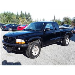 G2 -- 2003 DODGE DAKOTA SPORT, BLACK, 267,930 KMS