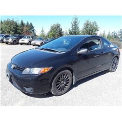 C4 -- 2007 HONDA CIVIC DX-G COUPE, BLACK, 213,634 KMS