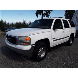 G3 --  2002 GMC YUKON , White , 351936  KM's
