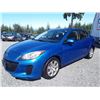 Image 1 : C5 --  2012 MAZDA 3 I , Blue , 216222  KM's