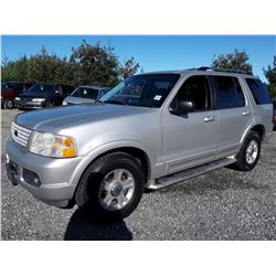 O5 --  2002 FORD EXPLORER LTD , Silver , 347764  KM's