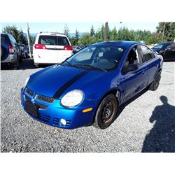 P1 --  2004 DODGE SX , Blue , 162306  KM's
