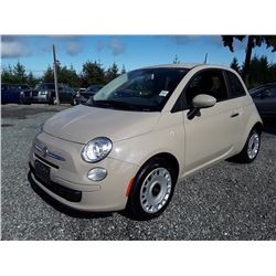 A12B --  2012 FIAT 500 HATCHBACK, BROWN, 90,206 KMS