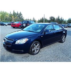 C3 -- 2008 CHEVROLET MALIBU LT SEDAN, BLUE, 251,220 KMS