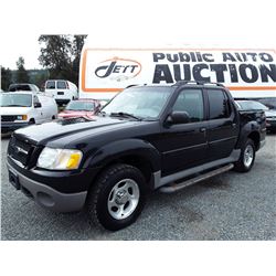 M6 --  2003 FORD EXPLORER SPORT TRAC , Black , 285065  KM's