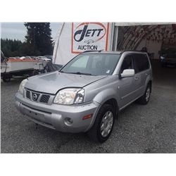 A12C --  2005 NISSAN X-TRAIL XE  , Silver , 297796  KM's "NO RESERVE"