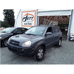 A9 --  2007 HYUNDAI TUCSON GL , Grey , 256918  KM's "NO RESERVE"