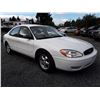 Image 2 : C3 --  2005 FORD TAURUS , White , 165575  KM's