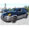 Image 1 : A9 --  2001 PONTIAC AZTEK , Black , 239117  KM's "NO  RESERVE"
