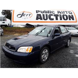 D4 --  2003 SUBARU LEGACY , Blue , 156449  KM's