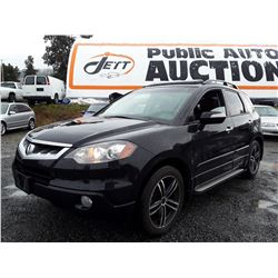 E3 --  2008 ACURA RDX , Black , 201837  KM's