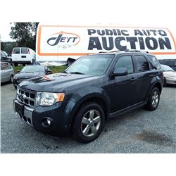 G6 --  2009 FORD ESCAPE LTD  , Black , 260235  KM's