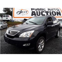 E2 -- 2009 LEXUS RX350 SUV, BLACK, 176,897 MILES