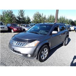 J3 --  2006 NISSAN MURANO , Grey , 236873  KM's