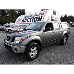 H1 --  2005 NISSAN FRONTIER LS CREW CAB , Grey , 189,004 MILES