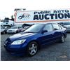 Image 1 : A12F --  2005 HONDA CIVIC LX , Blue , 217945  KM's "NO RESERVE"