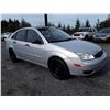 Image 2 : A12H --  2006 FORD FOCUS ZX4, SILVER, 340,574 KMS "NO RESERVE"