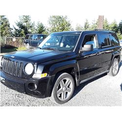 H5 --  2007 JEEP PATRIOT SPORT , Black , 217419  KM's