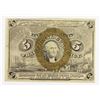 Image 1 : 1863 FIVE CENT FRACTIONAL CURRENCY