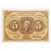Image 1 : 1862 FIVE CENT FRACTIONAL CURRENCY