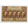 Image 1 : 1862 TWENTY-FIVE CENT FRACTIONAL CURRENCY