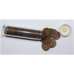 ROLL OF 50 COINS: 1931-D LINCOLN CENTS