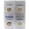 Image 1 : (4) PCGS GRADED WASHINGTON QUARTERS