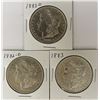 Image 1 : (3) MORGAN SILVER DOLLARS