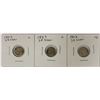 Image 1 : (3) THREE CENT SILVERS