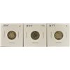 Image 1 : (3) BUST DIMES