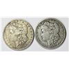 Image 1 : TWO MORGAN SILVER DOLLARS: