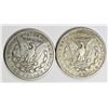 Image 2 : TWO MORGAN SILVER DOLLARS: